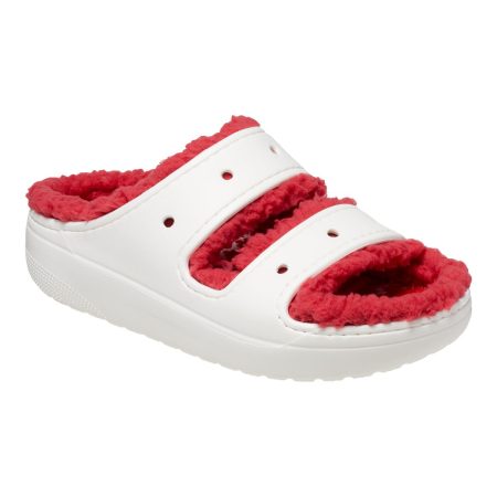 Crocs Women's Classic Cozzzy Fuzz-Lined Comfortable Sandals