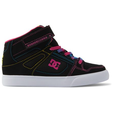 DC Kids' Grade School Pure High-Top Slip-On Skate Sneaker Shoes