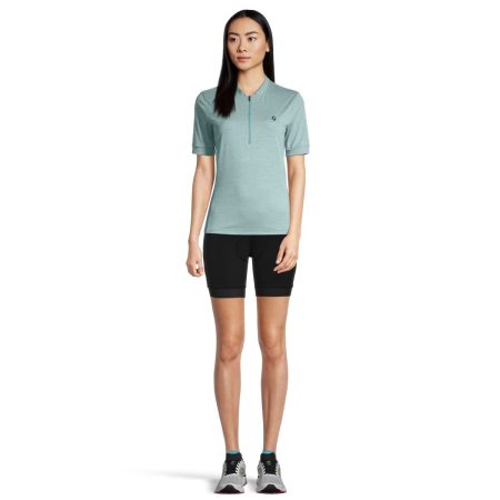 Diamondback Women's Half Zip Cycling Jersey, Relaxed Fit