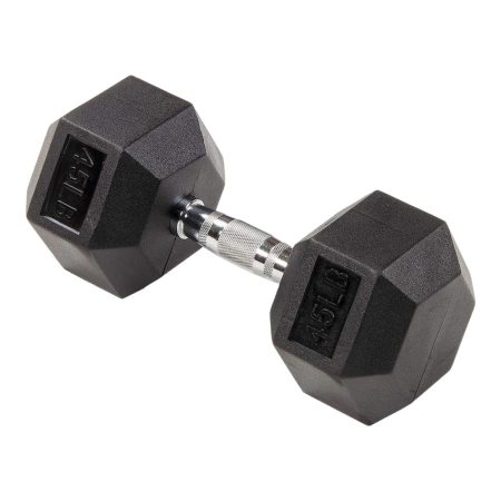 Balancefrom Rubber Hex Dumbbells 45 lbs