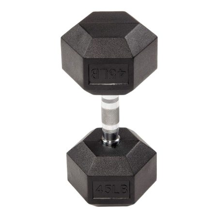 Balancefrom Rubber Hex Dumbbells 45 lbs