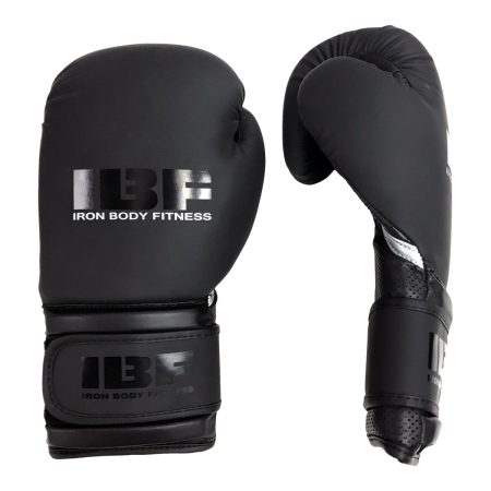 Iron Body Fitness Blackout 10 oz Boxing Gloves