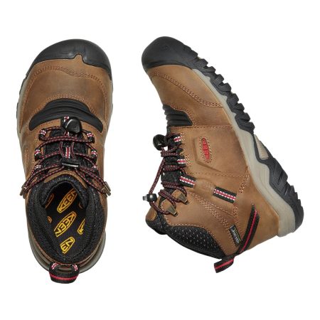 Keen Kids' Ridge Flex Mid Waterproof Hiking Shoes