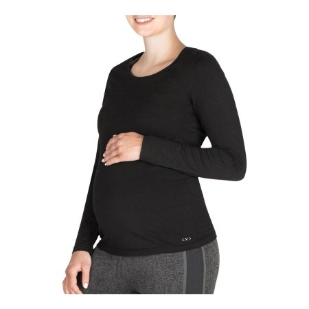 Modern Eternity Women's Maternity Charlotte Long Sleeve Shirt