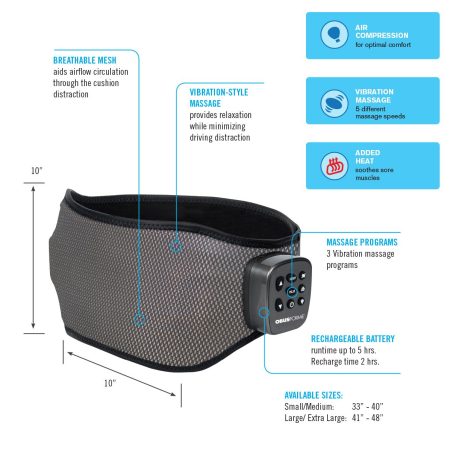 ObusForme Vibration and Air Compression Massage Belt