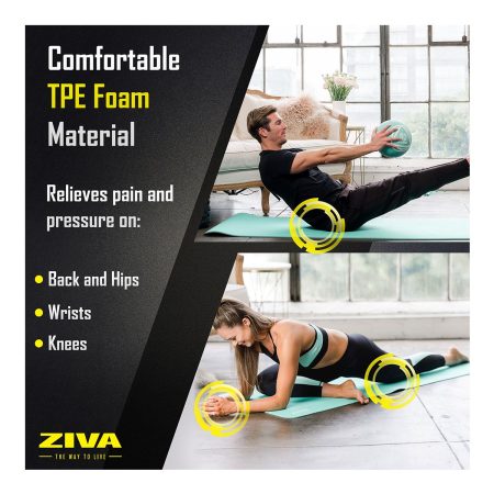 Ziva Chic TPE Non-Slip 68" 5mm Yoga Mat