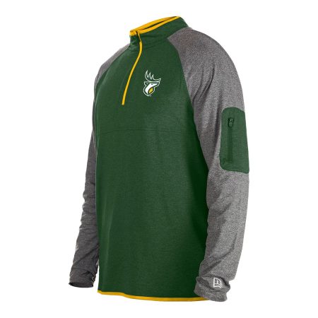 Edmonton Elks New Era Quarter Zip Long Sleeve Top