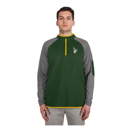 Edmonton Elks New Era Quarter Zip Long Sleeve Top