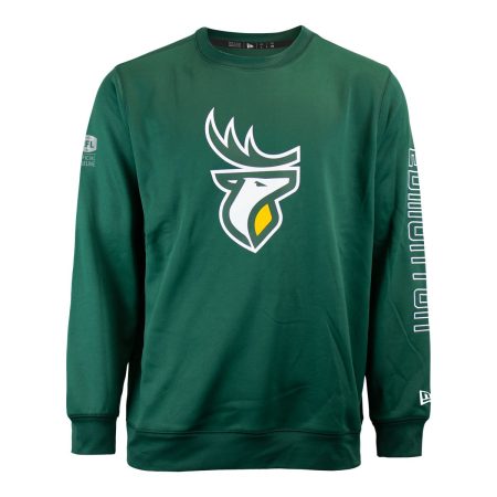 Edmonton Elks New Era Spirit Crewneck Fleece Top