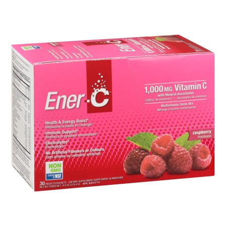 Ener-C Vitamin C Raspberry 30 Pack 1000 Mg