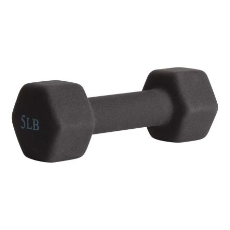 Energetics 5 lb Neoprene Dumbbell, Weight, Home Gym