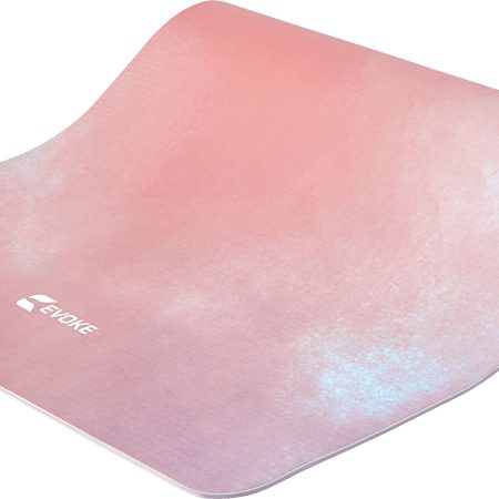 Evoke Printed Non-Slip 68" 5mm Yoga Mat with Strap