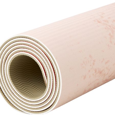 Evoke Printed Non-Slip 68" 5mm Yoga Mat with Strap