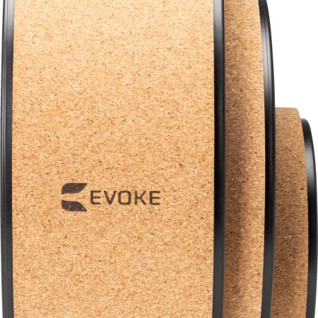 EVOKE Cork Yoga Wheel Set