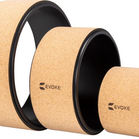 EVOKE Cork Yoga Wheel Set