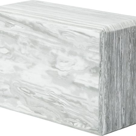 EVOKE Marble Pattern Yoga Block, 4 Inch