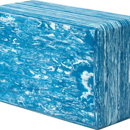 EVOKE Marble Pattern Yoga Block, 4 Inch