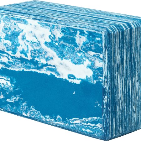 EVOKE Marble Pattern Yoga Block, 4 Inch