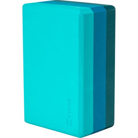 Evoke Tri-Color 4" Yoga Block