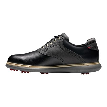 FootJoy Men's Traditions Saddle Spiked Waterproof Golf Shoes