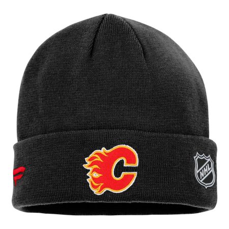 Calgary Flames Fanatics Authentic Pro Rink Cuffed Knit Hat