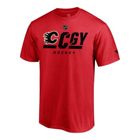 Calgary Flames Fanatics Authentic Pro Tricode T Shirt