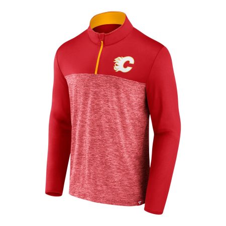 Calgary Flames Fanatics Iconic Defender 1/4 Zip Long Sleeve Top