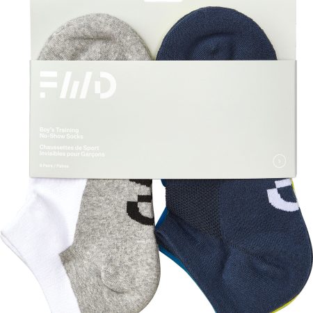 FWD Boys' Athletic No Show Socks - 6 Pack