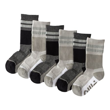 FWD Boys' Performance Crew Socks - 6 Pack