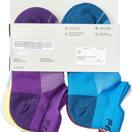 FWD Girls' Rise No Show Socks - 6 Pack