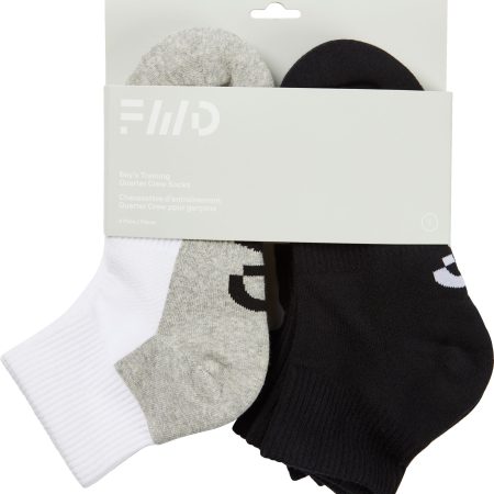 FWD Youth Mesh Quarter Crew Socks - 6 Pack