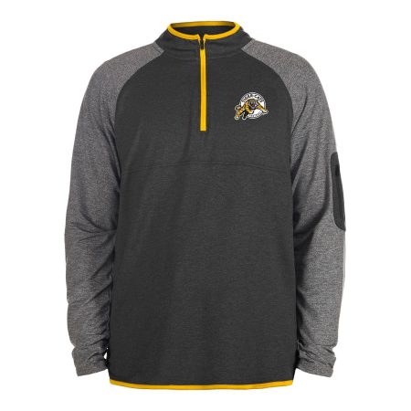 Hamilton Tiger Cats New Era Quarter Zip Long Sleeve Top