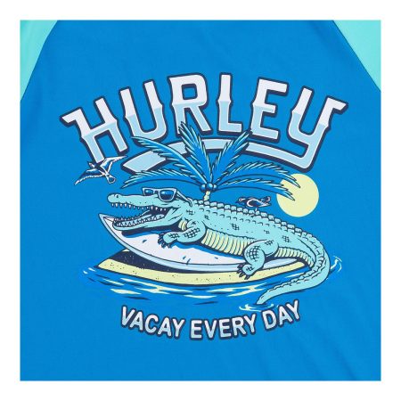 Hurley Infant Boys' Travel Patch Long Sleeve Swim Set