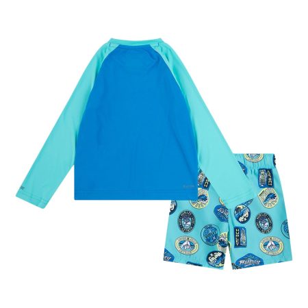 Hurley Infant Boys' Travel Patch Long Sleeve Swim Set