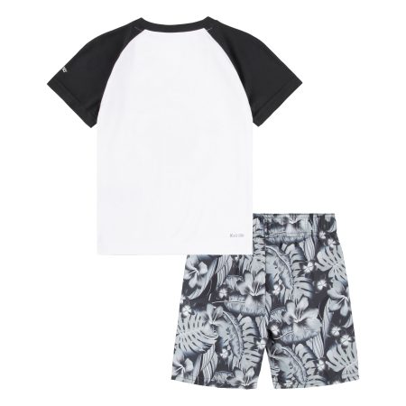 Hurley Toddler Boys' 2-4 UPF W50+ T Shirt And Swim Trunk Set