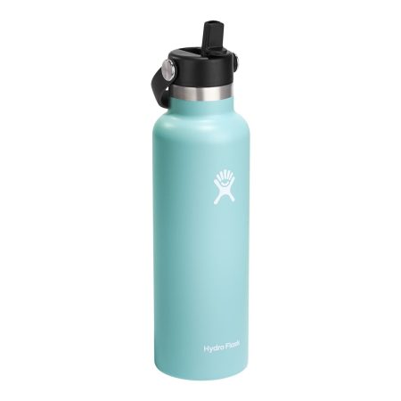 Hydro Flask Standard Mouth 21 oz Insulated Stainless Steel Water Bottle with Flex Straw Cap