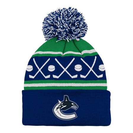 Infant Vancouver Canucks Face Off Cuffed Pom Knit