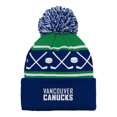 Infant Vancouver Canucks Face Off Cuffed Pom Knit