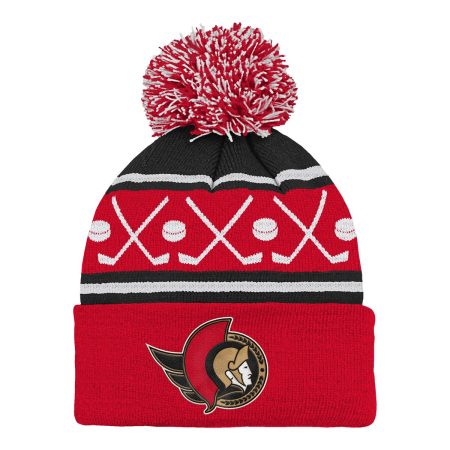 Infant Ottawa Senators Face Off Cuffed Pom Knit