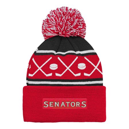 Infant Ottawa Senators Face Off Cuffed Pom Knit