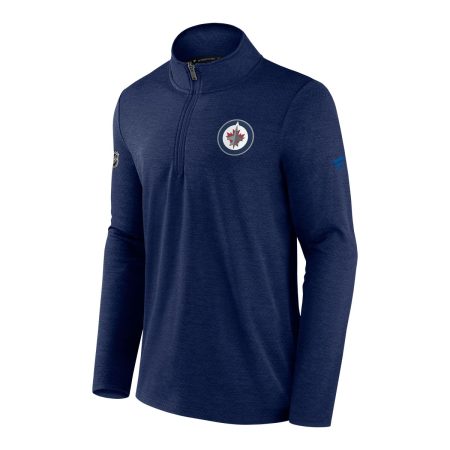 Winnipeg Jets Fanatics Authentic Pro Rink Fleece 1/4 Zip Long Sleeve Top