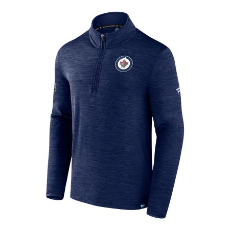 Winnipeg Jets Fanatics Authentic Pro Rink Low 1/4 Zip Long Sleeve Top