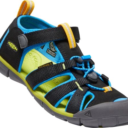 Keen Canada Outdoor Youth Newport H2-Y Sandals - Black/Brilliant Blue