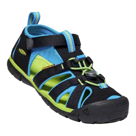 Keen Canada Outdoor Youth Newport H2-Y Sandals - Black/Brilliant Blue