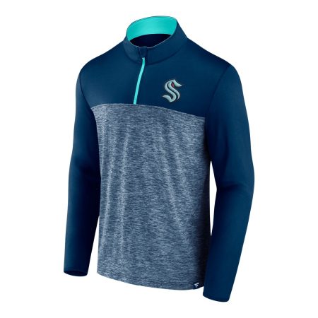 Seattle Kraken Fanatics Persistence 1/4 Zip Long Sleeve Top