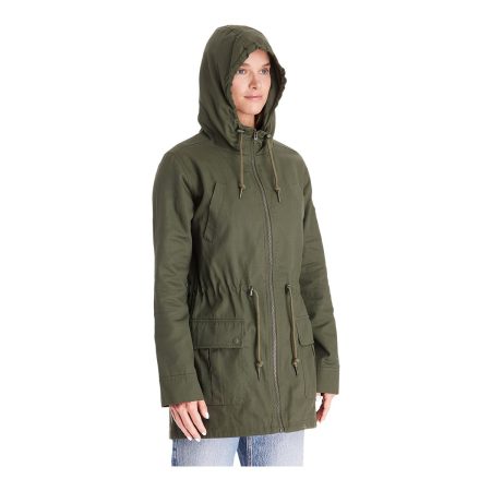 Modern Eternity Women's Lara Mid-Length Hooded Maternity Jacket