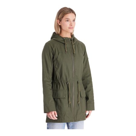 Modern Eternity Women's Lara Mid-Length Hooded Maternity Jacket