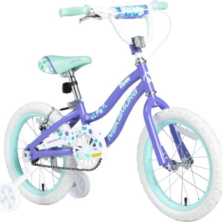 Nakamura Kids' Dream 16" Bike, Training Wheels, Pedal Brake & V Brakes