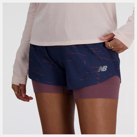 New Balance Women's Run RC Seamless 3 Inch 2 in 1 Shorts