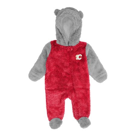 New Born Calgary Flames Outerstuff Game NAP Hooded Coverall